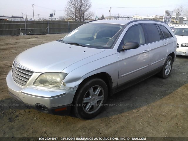 2C4GF68475R659021 - 2005 CHRYSLER PACIFICA TOURING SILVER photo 2