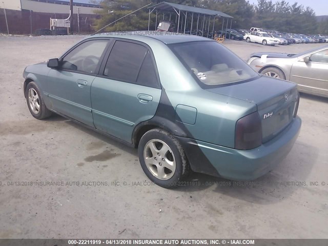 JM1BJ225020579987 - 2002 MAZDA PROTEGE DX/LX/ES GREEN photo 3