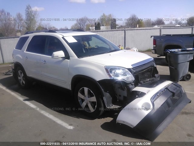 1GKKVRED3CJ381002 - 2012 GMC ACADIA SLT-1 Biały zdjęcie 1