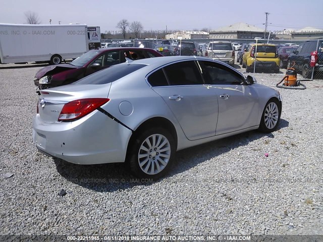 2G4GS5EK4C9209666 - 2012 BUICK REGAL PREMIUM SILVER photo 4