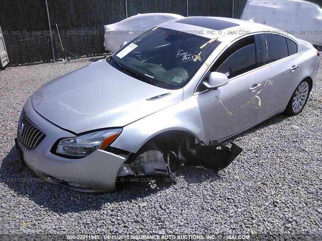 2G4GS5EK4C9209666 - 2012 BUICK REGAL PREMIUM SILVER photo 6