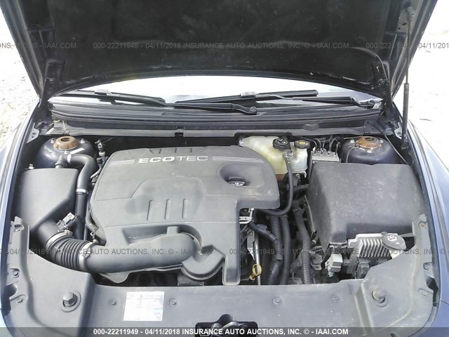 1G1ZE5EB6A4141187 - 2010 CHEVROLET MALIBU LTZ BLUE photo 10