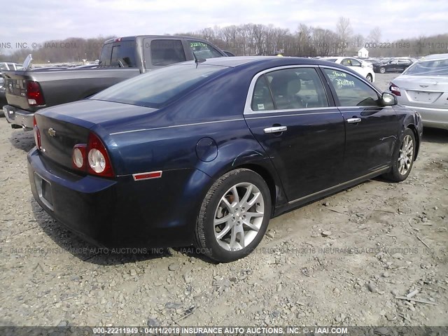 1G1ZE5EB6A4141187 - 2010 CHEVROLET MALIBU LTZ BLUE photo 4