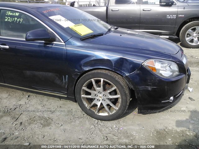 1G1ZE5EB6A4141187 - 2010 CHEVROLET MALIBU LTZ BLUE photo 6