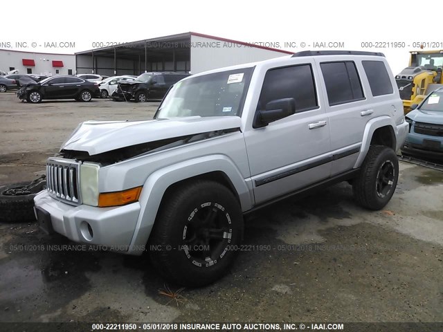 1J8HH48K57C587564 - 2007 JEEP COMMANDER ნაცრისფერი ფოტო 2