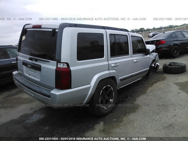 1J8HH48K57C587564 - 2007 JEEP COMMANDER ნაცრისფერი ფოტო 4