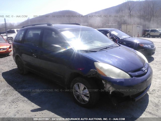 5TDZA23C86S471647 - 2006 TOYOTA SIENNA CE/LE BLUE photo 6