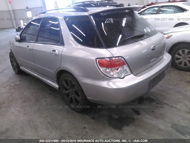 JF1GG74607G801312 - 2007 SUBARU IMPREZA WRX/LIMITED SILVER photo 3