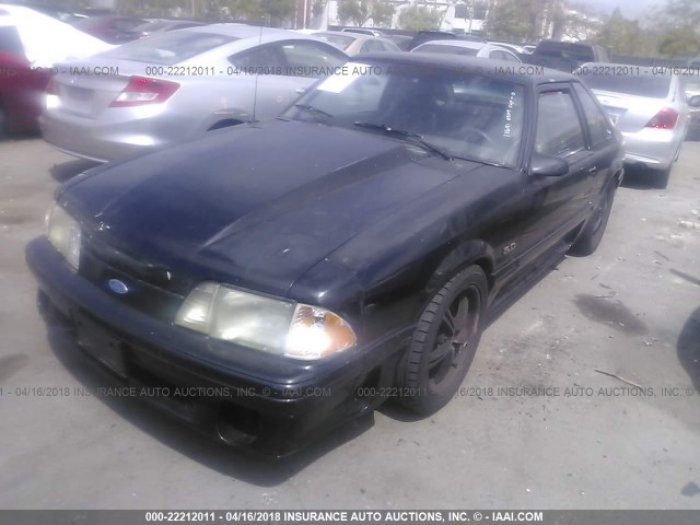 1FABP42E1KF251023 - 1989 FORD MUSTANG GT/COBRA GT BLACK photo 2