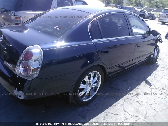 1N4AL11D56N375886 - 2006 NISSAN ALTIMA S/SL BLACK photo 4