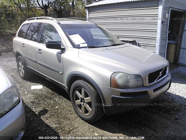 YV1CZ59H541040027 - 2004 VOLVO XC90 GOLD photo 1