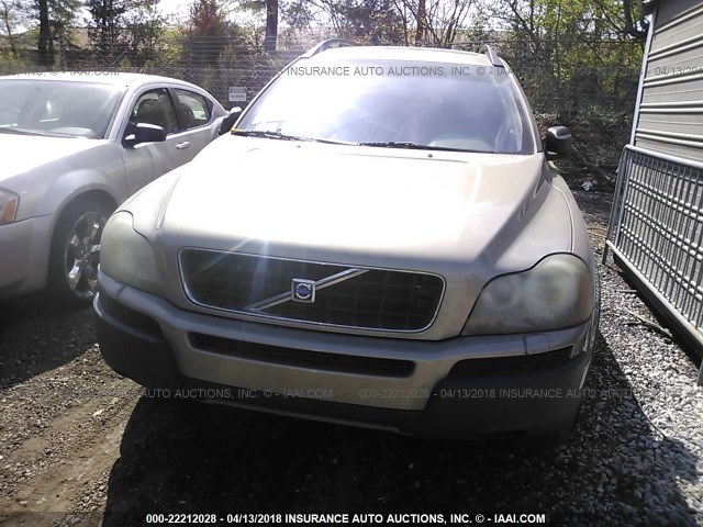 YV1CZ59H541040027 - 2004 VOLVO XC90 GOLD photo 6