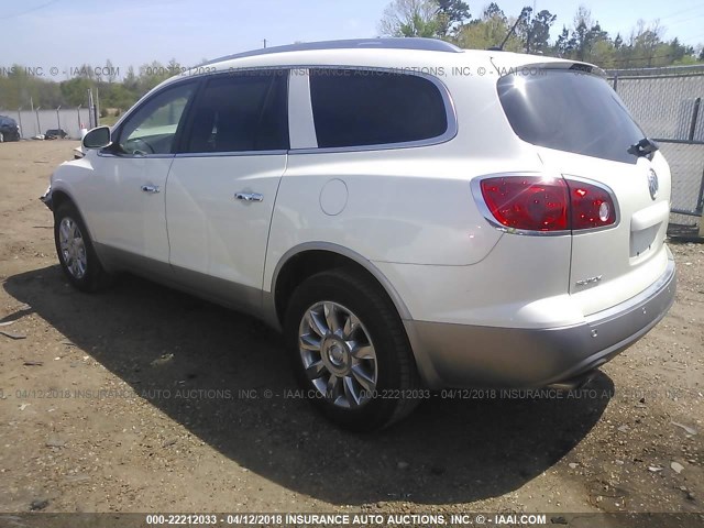 5GAKRDED5CJ257026 - 2012 BUICK ENCLAVE WHITE photo 3
