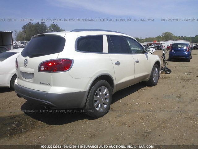 5GAKRDED5CJ257026 - 2012 BUICK ENCLAVE WHITE photo 4