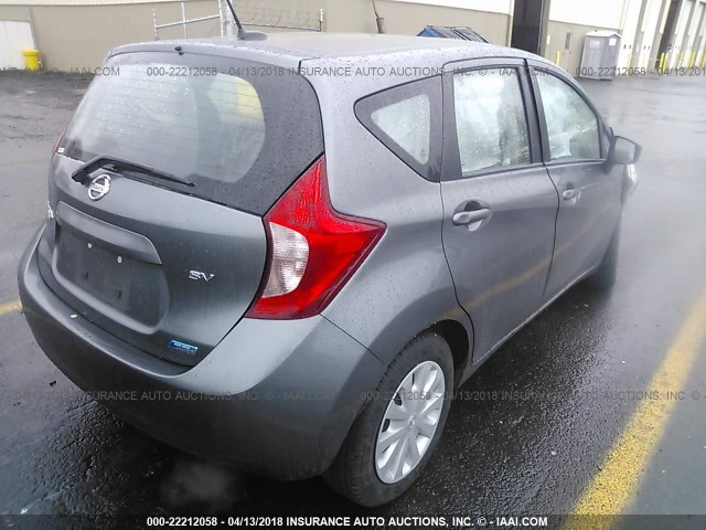 3N1CE2CP9GL389000 - 2016 NISSAN VERSA NOTE S/S PLUS/SV/SL/SR GRAY photo 4
