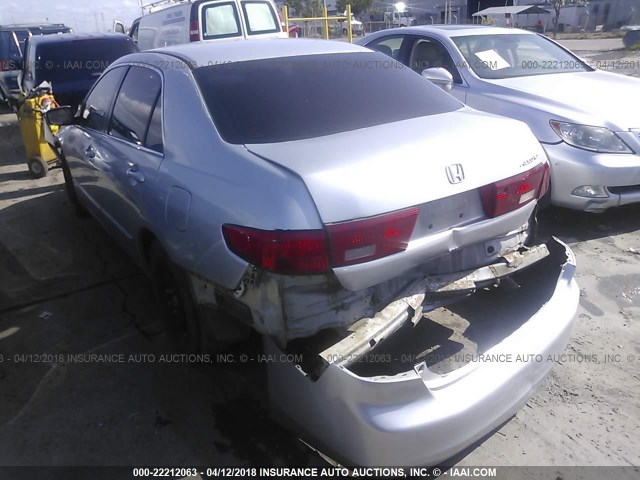 1HGCM56475A152742 - 2005 HONDA ACCORD LX SILVER photo 3