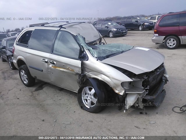 1D4GP45R67B187528 - 2007 DODGE CARAVAN SXT GOLD photo 1