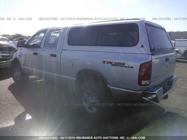 3D7KS28D26G273327 - 2006 DODGE RAM 2500 ST/SLT SILVER photo 3