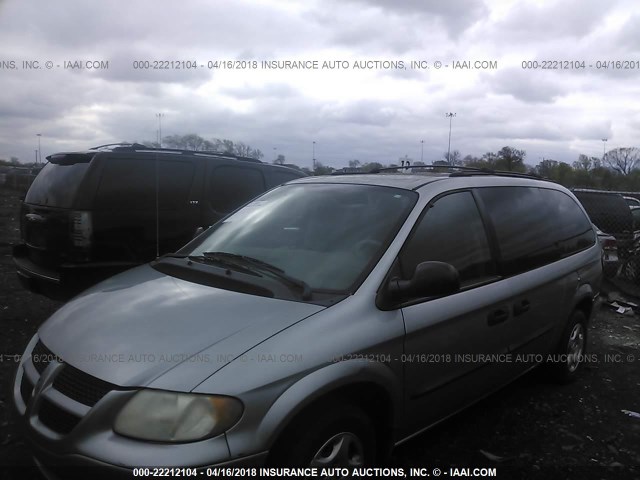 1D4GP24353B229926 - 2003 DODGE GRAND CARAVAN SE SILVER photo 2