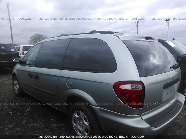 1D4GP24353B229926 - 2003 DODGE GRAND CARAVAN SE SILVER photo 3