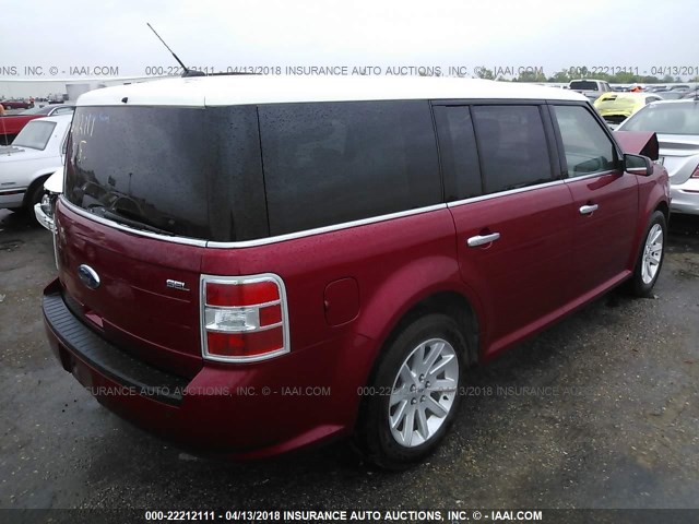 2FMDK52C79BA73826 - 2009 FORD FLEX SEL წითელი ფოტო 4