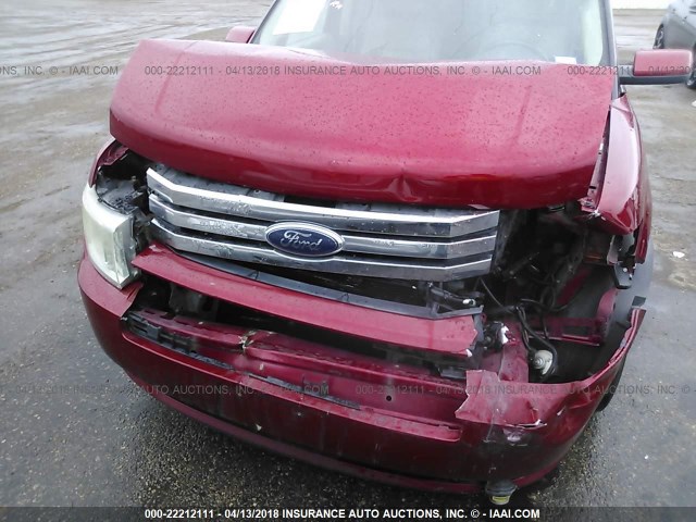 2FMDK52C79BA73826 - 2009 FORD FLEX SEL RED photo 6