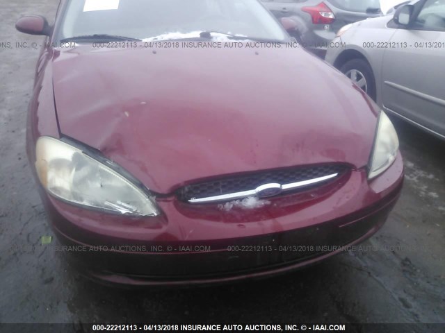 1FAFP55S72G262496 - 2002 FORD TAURUS SES RED photo 6
