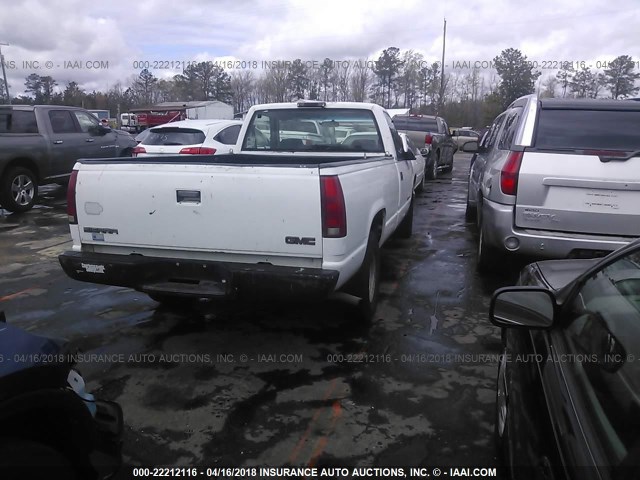 1GTEC14W9WZ504309 - 1998 GMC SIERRA C1500 WHITE photo 4