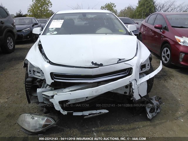 1G1ZC5EU3CF137323 - 2012 CHEVROLET MALIBU 1LT WHITE photo 6