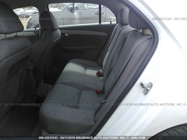 1G1ZC5EU3CF137323 - 2012 CHEVROLET MALIBU 1LT WHITE photo 8