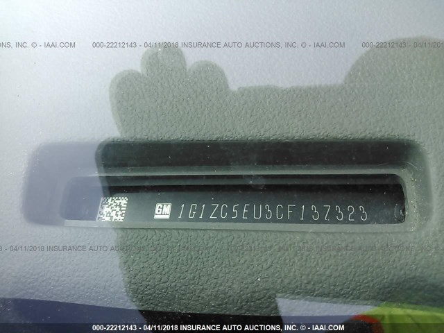1G1ZC5EU3CF137323 - 2012 CHEVROLET MALIBU 1LT WHITE photo 9