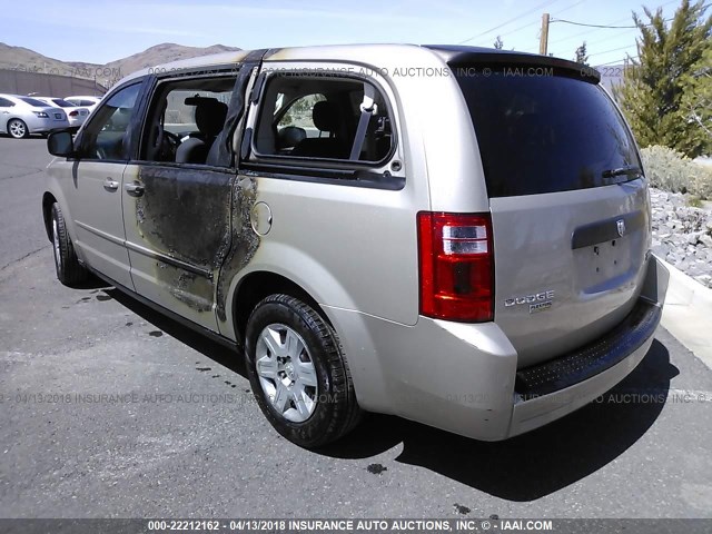 2D8HN44E19R636464 - 2009 DODGE GRAND CARAVAN SE BROWN photo 3