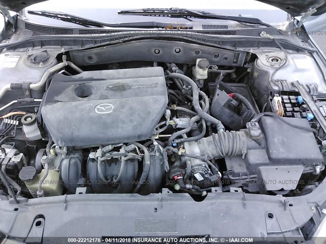 1YVFP80C165M24131 - 2006 MAZDA 6 I GRAY photo 10