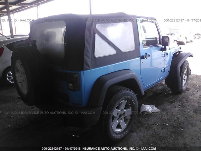 1J4AA2D18AL173078 - 2010 JEEP WRANGLER SPORT ლურჯი ფოტო 4
