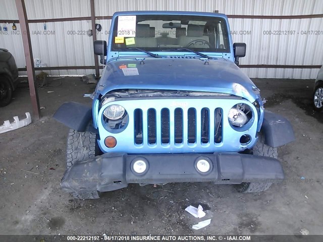 1J4AA2D18AL173078 - 2010 JEEP WRANGLER SPORT ლურჯი ფოტო 6