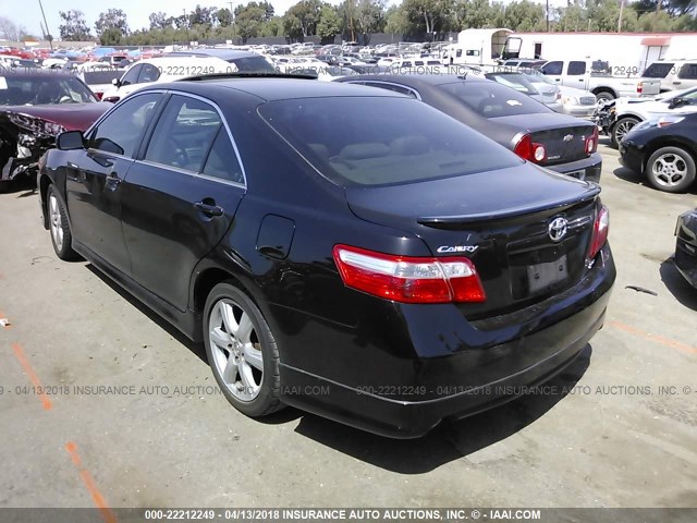 4T1BK46K67U554726 - 2007 TOYOTA CAMRY NEW GENERAT LE/XLE/SE BLACK photo 3