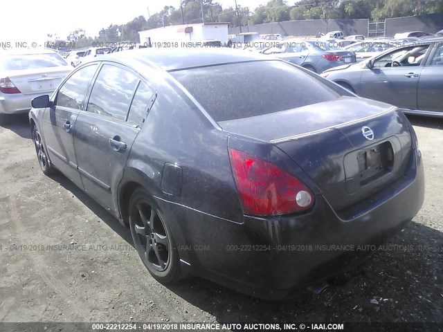 1N4BA41E05C815298 - 2005 NISSAN MAXIMA SE/SL BLACK photo 3