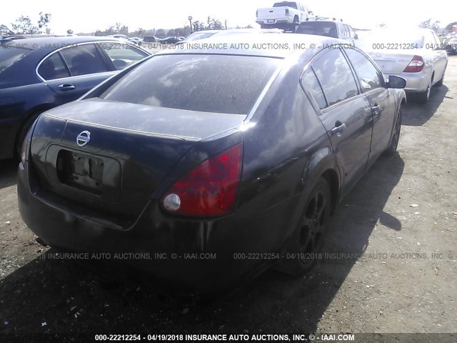 1N4BA41E05C815298 - 2005 NISSAN MAXIMA SE/SL BLACK photo 4