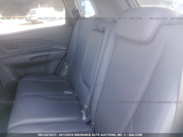 KM8JN12D25U153230 - 2005 HYUNDAI TUCSON GLS/LX BLACK photo 8