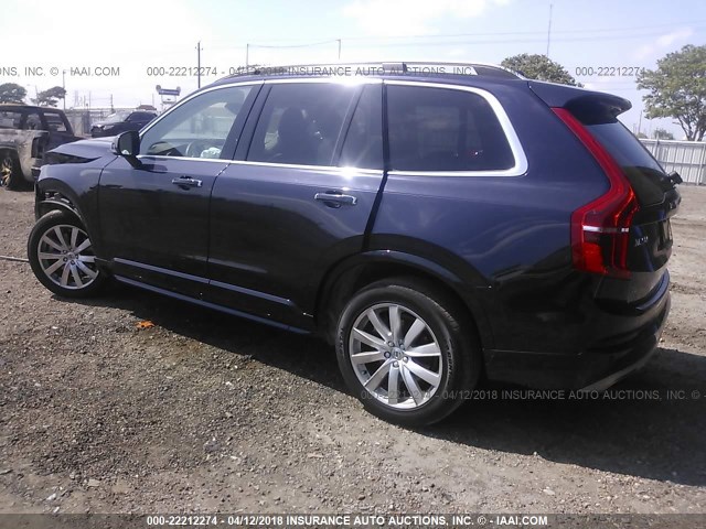 YV4A22PK9G1076657 - 2016 VOLVO XC90 T6 BLUE photo 3