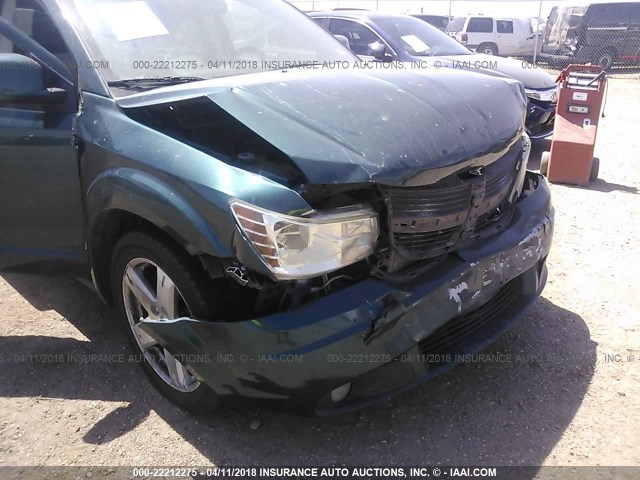 3D4GH57V79T539966 - 2009 DODGE JOURNEY SXT GREEN photo 6