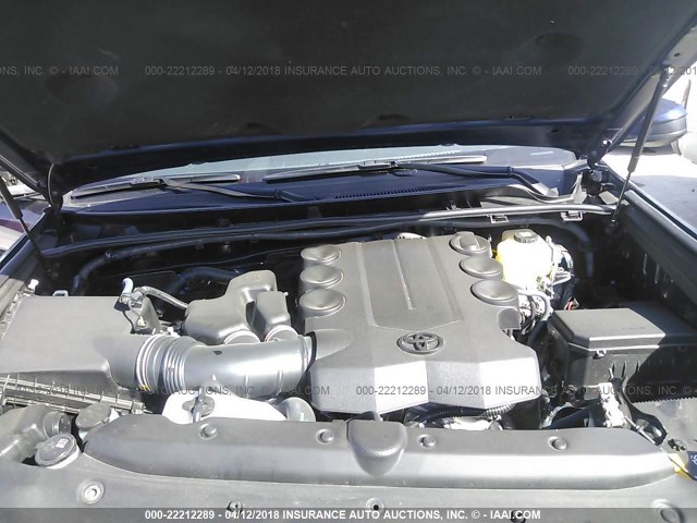 JTEBU5JR1H5473746 - 2017 TOYOTA 4RUNNER SR5 PREM/LTDL/TRAIL/TRD BLUE photo 10