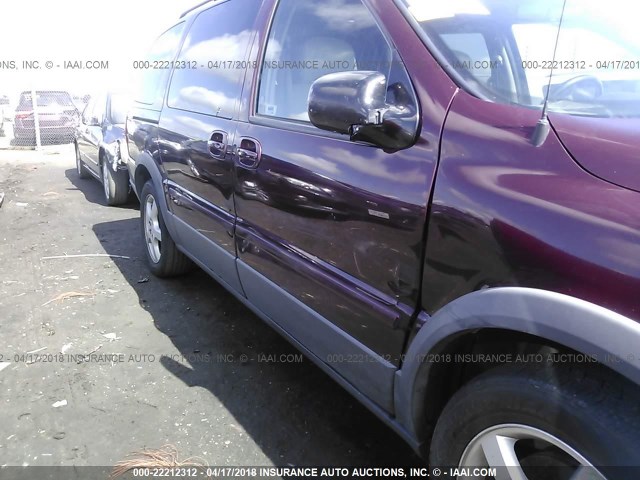 1GMDV33L16D247289 - 2006 PONTIAC MONTANA SV6 BURGUNDY photo 6