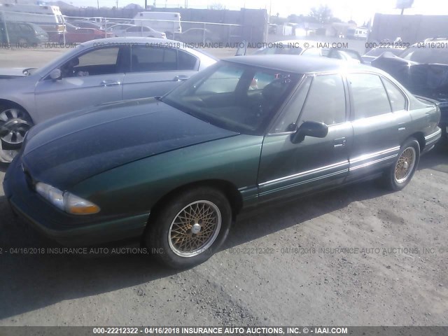 1G2HX53L4P1274196 - 1993 PONTIAC BONNEVILLE SE GREEN photo 2