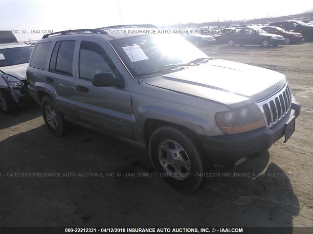 1J4GW48S0YC220401 - 2000 JEEP GRAND CHEROKEE LAREDO SILVER photo 1