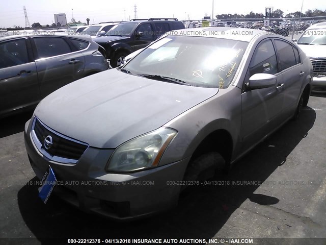 1N4BA41E18C817288 - 2008 NISSAN MAXIMA SE/SL BROWN photo 2