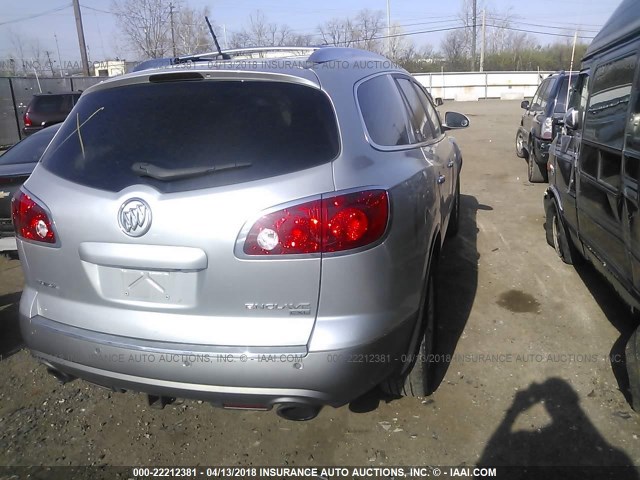 5GAKVBED3BJ140298 - 2011 BUICK ENCLAVE CXL ვერცხლისფერი ფოტო 4