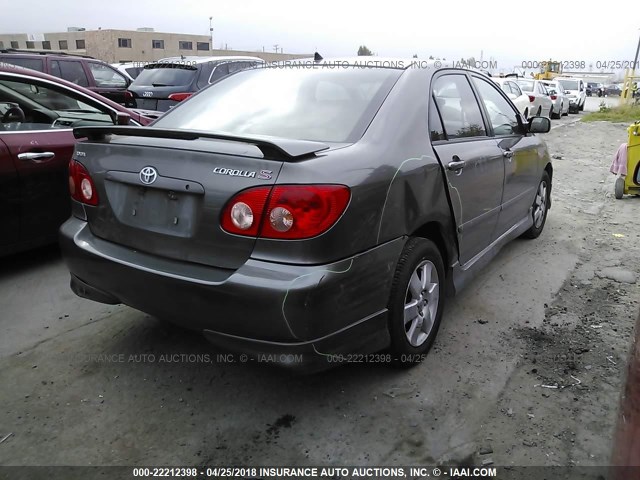 1NXBR32E07Z861749 - 2007 TOYOTA COROLLA CE/LE/S GRAY photo 4