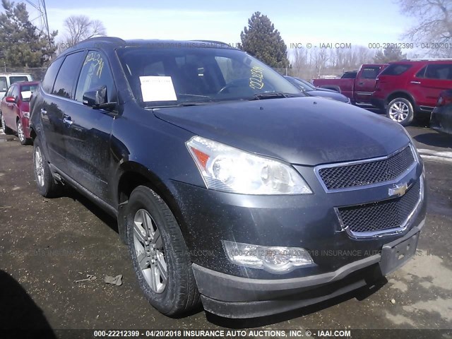 1GNLVFED2AJ255409 - 2010 CHEVROLET TRAVERSE LT BLACK photo 1