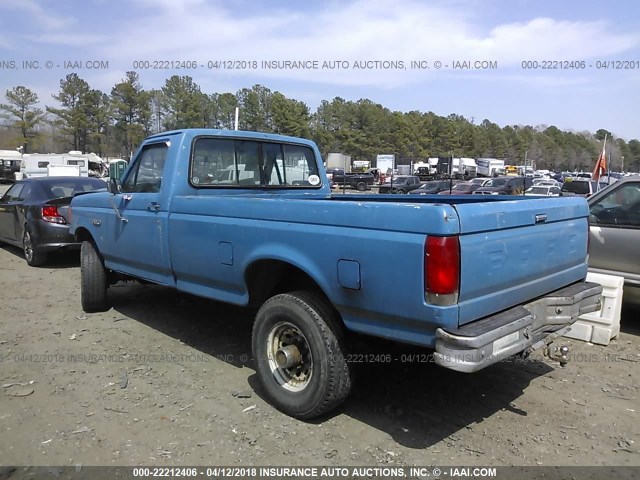 1FTHF26H1JNB48382 - 1988 FORD F250 BLUE photo 3